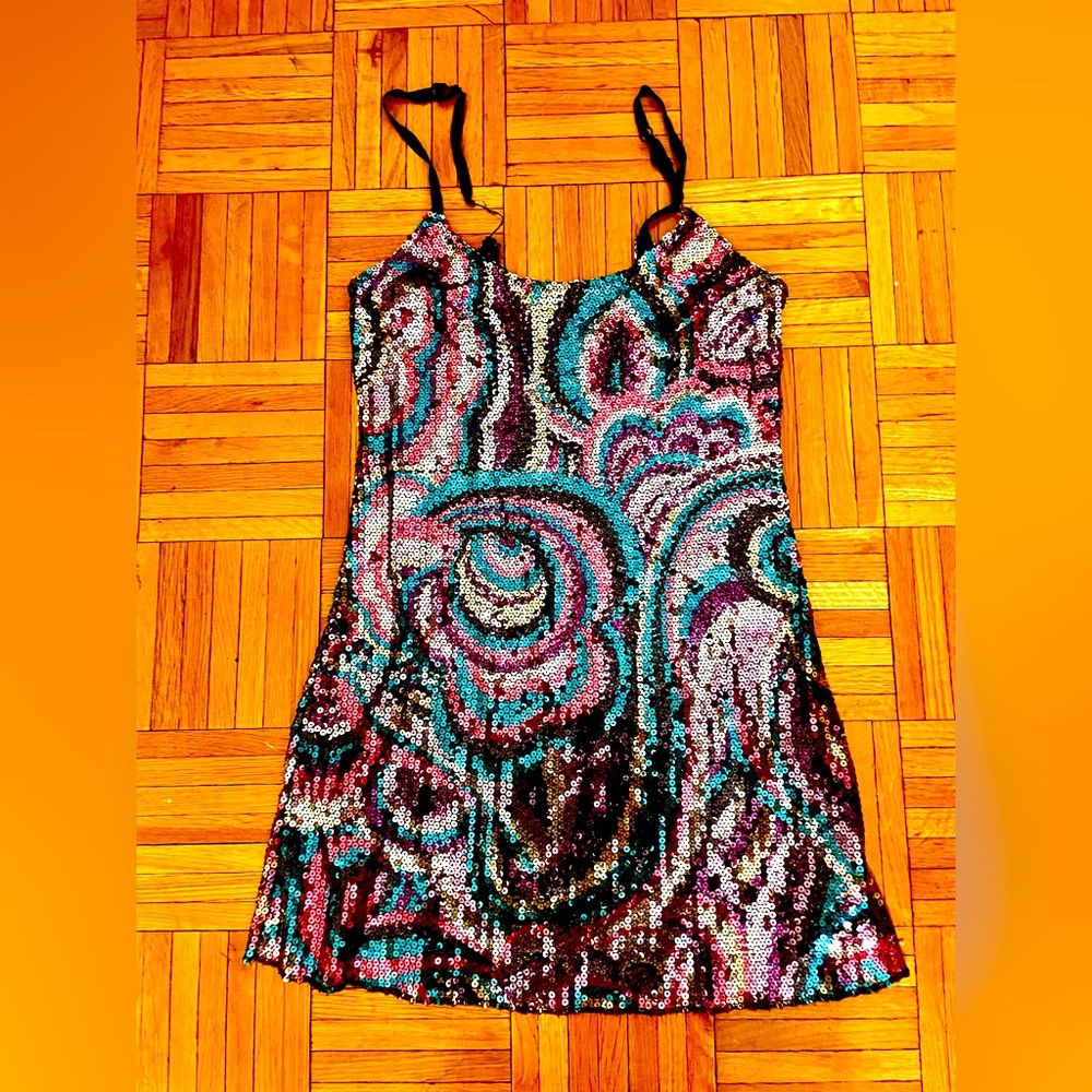 Free People Sequin Slip Dress